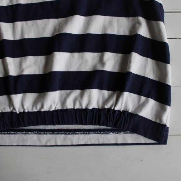 Sleeveless Rugby Polo Shirt, GAP, Navy and White - Picture 6 of 8